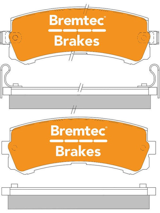 Bremtec Endure 4WD Brake Pad BT1959E Bremtec - Micks Gone Bush