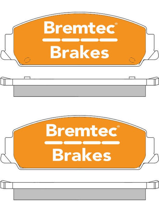 Bremtec Evolve Hybrid-Carbon Brake Pad BT1984EV550 Brake Pads Bremtec - Micks Gone Bush