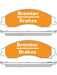 Bremtec Pro-Series Brake Pad BT1988PRO Brake Pads Bremtec - Micks Gone Bush