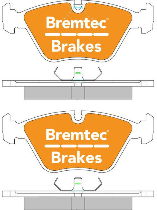 Bremtec Evolve Hybrid-Carbon Brake Pad BT199EV550 Brake Pads Bremtec - Micks Gone Bush