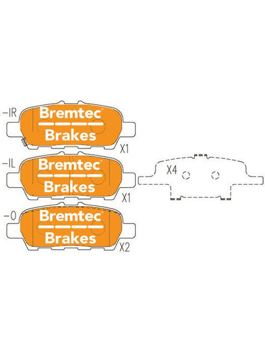 Bremtec Pro-Series Brake Pad BT20030PRO Bremtec - Micks Gone Bush