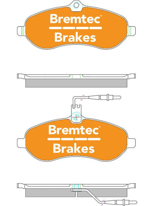 Bremtec Pro-Series Brake Pad BT2011PRO Bremtec - Micks Gone Bush