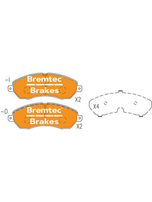 Bremtec Pro-Series Brake Pad BT20130PRO Bremtec - Micks Gone Bush
