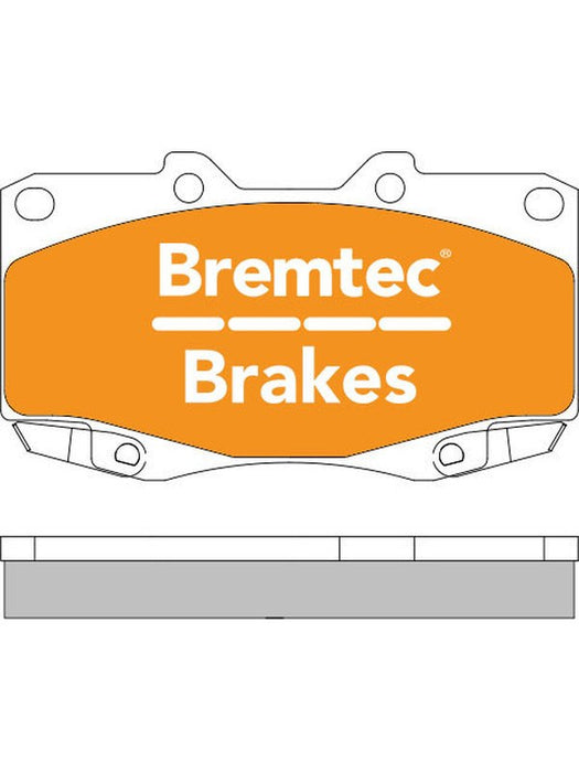 Bremtec Evolve Hybrid-Carbon Brake Pad BT2031EV550 Bremtec - Micks Gone Bush