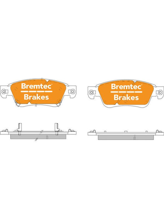 Bremtec Pro-Series Brake Pad BT2050PRO Brake Pads Bremtec - Micks Gone Bush