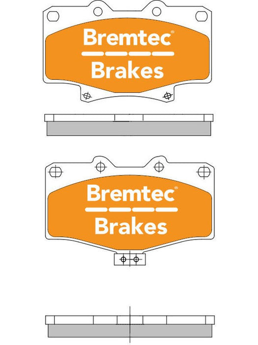 Bremtec Trade Line Brake Pads BT2061TS Bremtec - Micks Gone Bush