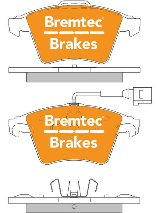 Bremtec Pro-Series Brake Pad BT2062PRO Bremtec - Micks Gone Bush
