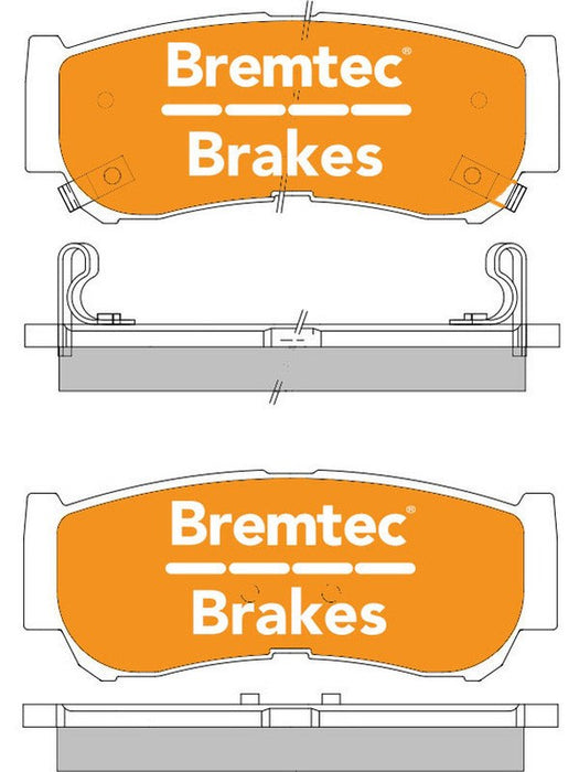 Bremtec Trade Line Brake Pad BT2109TS Bremtec - Micks Gone Bush