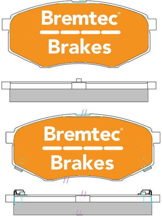 Bremtec Endure 4WD Brake Pad BT2120E Bremtec - Micks Gone Bush