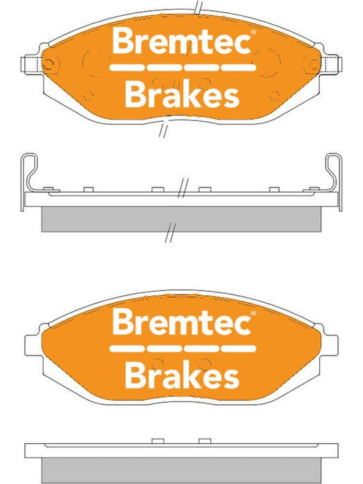 Bremtec Trade Line Brake Pad BT2123TS Bremtec - Micks Gone Bush
