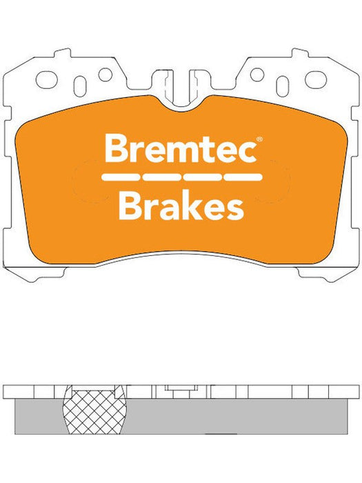 Bremtec Pro-Series Brake Pad BT2127PRO Brake Pads Bremtec - Micks Gone Bush