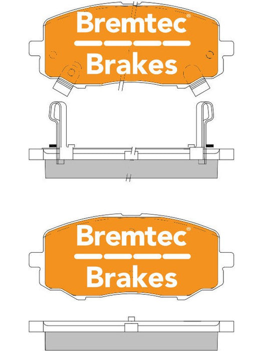 Bremtec Trade Line Brake Pad BT2174TS Bremtec - Micks Gone Bush