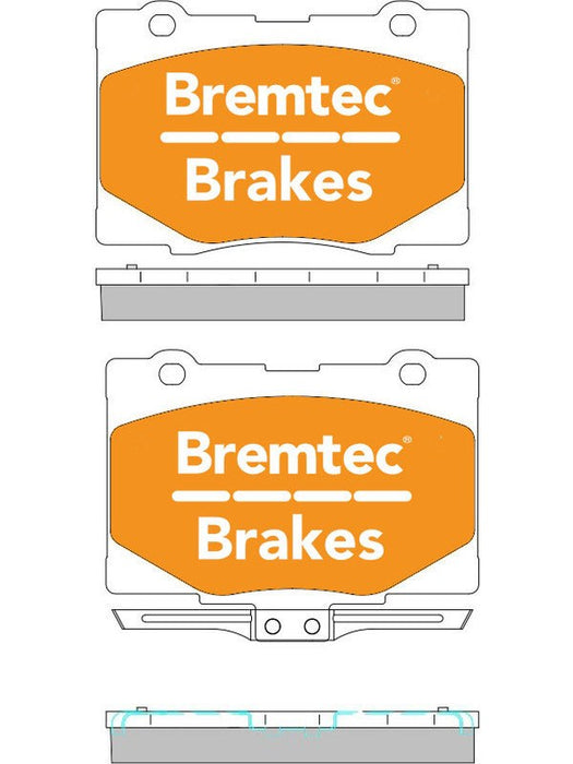 Bremtec Pro-Series Brake Pad BT2182PRO Bremtec - Micks Gone Bush