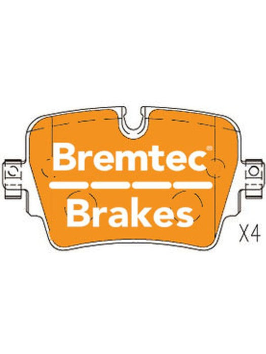 Bremtec Evolve Hybrid-Carbon Brake Pad BT21830EV550 Brake Pads Bremtec - Micks Gone Bush