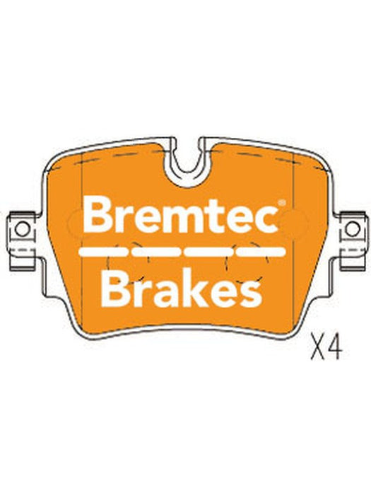 Bremtec Evolve Hybrid-Carbon Brake Pad BT21840EV550 Brake Pads Bremtec - Micks Gone Bush