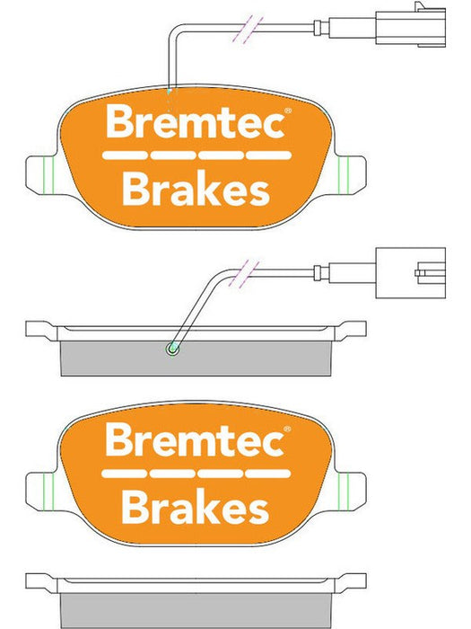 Bremtec Evolve Hybrid-Carbon Brake Pad BT2200EV550 Bremtec - Micks Gone Bush