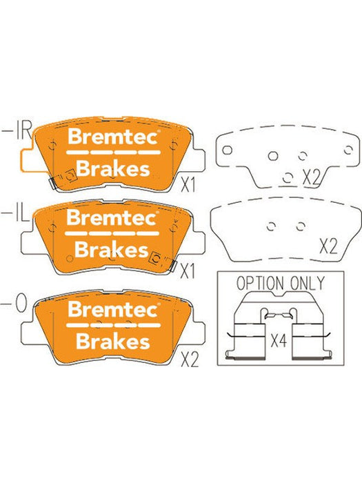 Bremtec Trade Line Brake Pad BT22190TS Brake Pads Bremtec - Micks Gone Bush