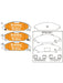 Bremtec Evolve Hybrid-Carbon Brake Pad BT22360EV550 Brake Pads Bremtec - Micks Gone Bush