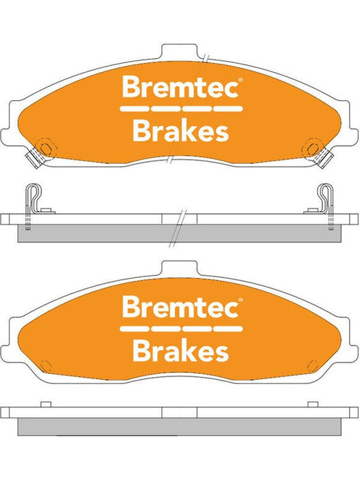 Bremtec Evolve Hybrid-Carbon Brake Pad BT224EV550 Bremtec - Micks Gone Bush