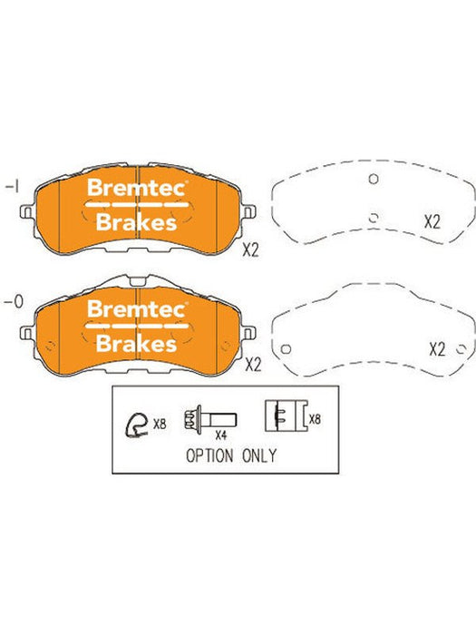 Bremtec Pro-Series Brake Pad BT22501PRO Bremtec - Micks Gone Bush