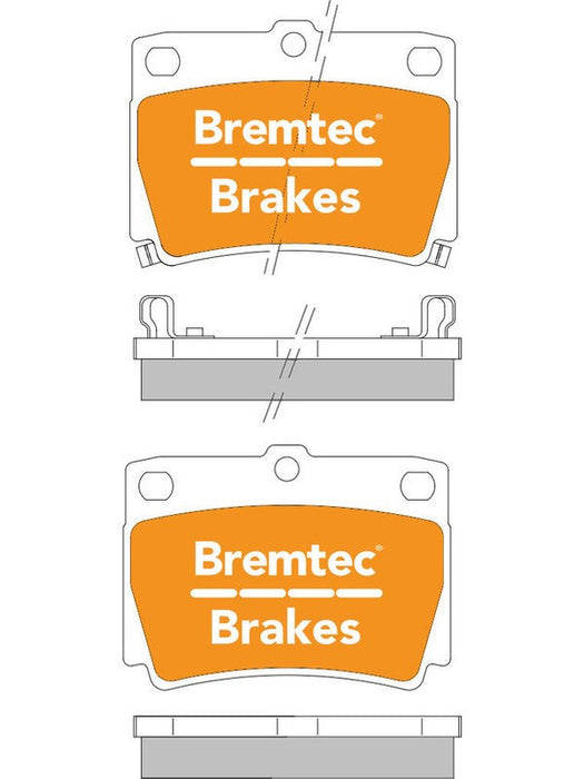 Bremtec Trade Line Brake Pad BT225TS Bremtec - Micks Gone Bush