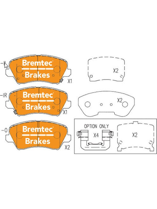 Bremtec Trade Line Brake Pad BT23020TS Brake Pads Bremtec - Micks Gone Bush