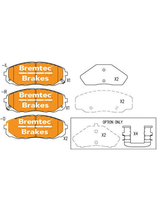 Bremtec Trade Line Brake Pad BT23030TS Bremtec - Micks Gone Bush