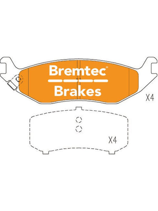 Bremtec Endure 4WD Brake Pad BT2320E Bremtec - Micks Gone Bush