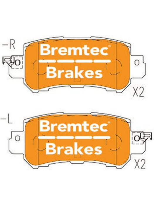 Bremtec Pro-Series Brake Pad BT2344PRO Bremtec - Micks Gone Bush