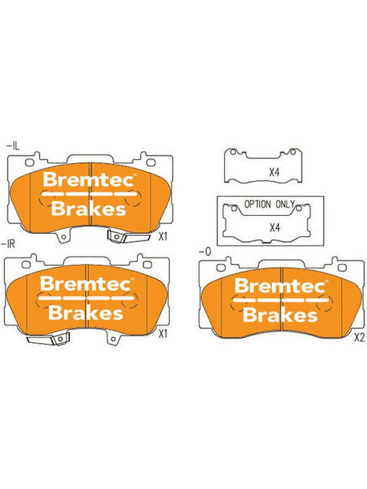 Bremtec Evolve Hybrid-Carbon Brake Pad BT23580EV550 Brake Pads Bremtec - Micks Gone Bush