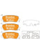 Bremtec Evolve Hybrid-Carbon Brake Pad BT23581EV550 Brake Pads Bremtec - Micks Gone Bush