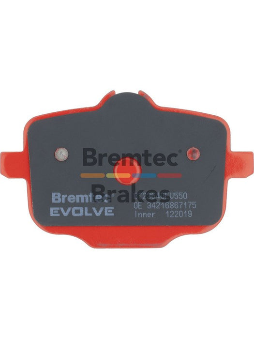 Bremtec Evolve Hybrid-Carbon Brake Pad BT23640EV550 Bremtec - Micks Gone Bush