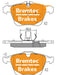 Bremtec Evolve Hybrid-Carbon Brake Pad BT23821EV550 Brake Pads Bremtec - Micks Gone Bush