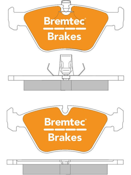 Bremtec Evolve Hybrid-Carbon Brake Pad BT238EV550 Brake Pads Bremtec - Micks Gone Bush