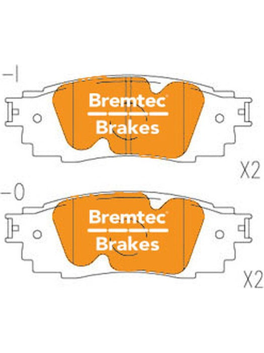 Bremtec Trade Line Brake Pad BT24660TS Brake Pads Bremtec - Micks Gone Bush