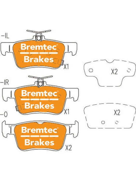 Bremtec Trade Line Brake Pad BT24830TS Brake Pads Bremtec - Micks Gone Bush