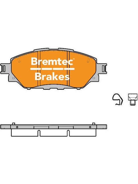 Bremtec Pro-Series Brake Pad BT25560PRO Brake Pads Bremtec - Micks Gone Bush