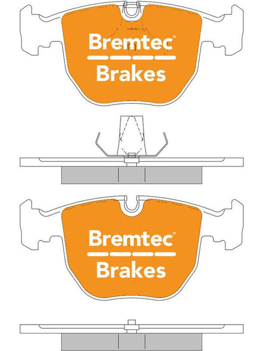 Bremtec Pro-Series Brake Pad BT266PRO Brake Pads Bremtec - Micks Gone Bush