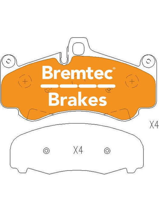 Bremtec Evolve Pure Braking Performance Brake Pad BT27200EV550 Brake Pads Bremtec - Micks Gone Bush