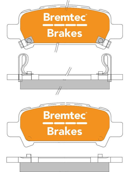 Bremtec Pro-Series Brake Pad BT274PRO Bremtec - Micks Gone Bush