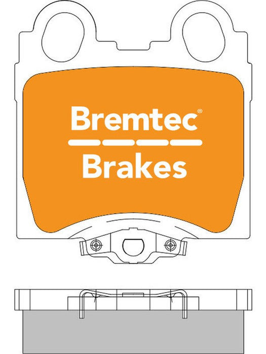 Bremtec Pro-Series Brake Pad BT275PRO Bremtec - Micks Gone Bush
