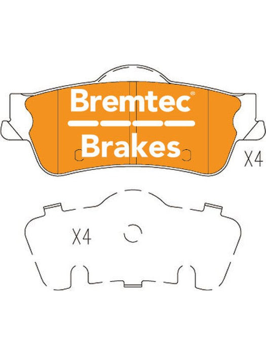 Bremtec Pro-Series Brake Pad BT3009PRO Bremtec - Micks Gone Bush