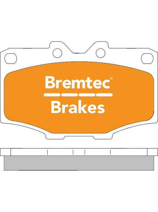 Bremtec Endure 4WD Brake Pad BT322E Bremtec - Micks Gone Bush