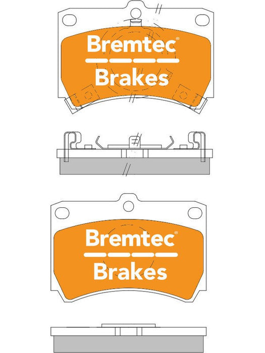 Bremtec Trade Line Brake Pad BT339TS Bremtec - Micks Gone Bush