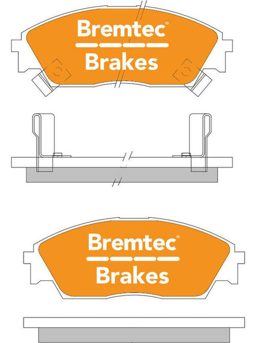 Bremtec Trade Line Brake Pad BT349TS Brake Pads Bremtec - Micks Gone Bush