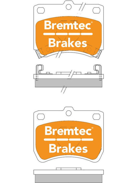 Bremtec Trade Line Brake Pad BT358TS Bremtec - Micks Gone Bush