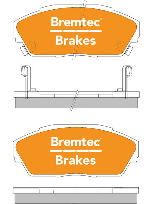 Bremtec Trade Line Brake Pad BT360TS Bremtec - Micks Gone Bush