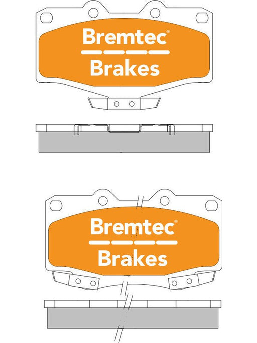 Bremtec Endure 4WD Brake Pad BT370E Brake Pads Bremtec - Micks Gone Bush