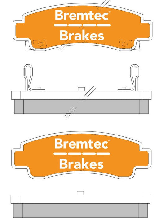 Bremtec Trade Line Brake Pad BT388TS Bremtec - Micks Gone Bush