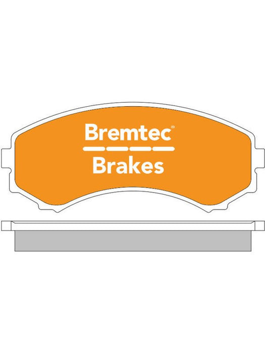 Bremtec Pro-Series Brake Pad BT401PRO Bremtec - Micks Gone Bush